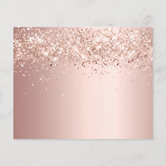 18th誕生日バラグリッター予算の日付を保存 チラシ (裏面)