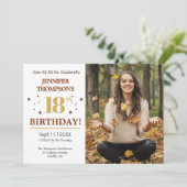 18th誕生日パーティーの写真 招待状 (スタンド正面)