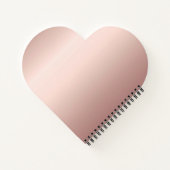 18th誕生日パーティーバラ金ゴールドグリッターはハートを乾燥 ノートブック (裏面)