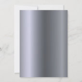 18th誕生日パーティーバラ金ゴールドグリッター銀 招待状 (裏面)