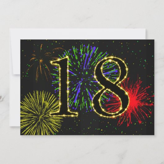 18th誕生日パーティー招致 招待状 (正面)
