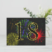 18th誕生日パーティー招致 招待状 (スタンド正面)