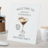 18th誕生日パーティーEspresso Martini Welcome 台座サイン (インサイチュ)