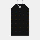 18th誕生日ブラック金ゴールドhello 18タイポグラフィ名 ギフトタグ (裏面)