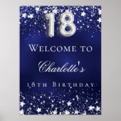 18th誕生日ブルーシルバースター歓迎パーティー ポスター (正面)