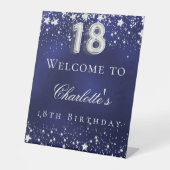 18th誕生日ブルーシルバースター歓迎パーティー 台座サイン (正面)