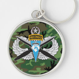 18th Abn. Corps Recondo Button Keychain キーホルダー