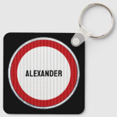 18th Birthday ANY AGE Speed Limit Sign キーホルダー (裏面)