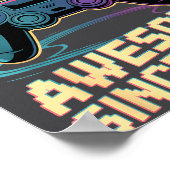 18th Birthday Boy Gift Level 18 Gamer 2008 18 Year ポスター (角)