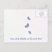 18th Birthday Butterfly Dance Postcard ポストカード (裏面)