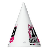 18th birthday girl Partyhütchen, pink Kiss パーティーハット (右)