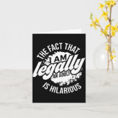 18th Birthday I'm Legally An Adult Is Hilarious Fu カード (黄色い花)