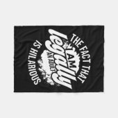 18th Birthday I'm Legally An Adult Is Hilarious Fu フリースブランケット (正面(横))