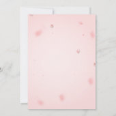 18th Birthday Party – ホワイト金ゴールドピンク招待状 招待状 (裏面)