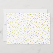 18th Birthday Party With Photo -金ゴールドピンクフローラ 招待状 (裏面)