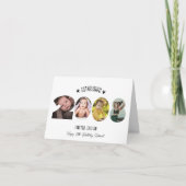 18th birthday Photo Collage established 2008 サンキューカード (正面)