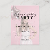 18th Birthday Photo college Party  エンクロージャーカード (裏面)