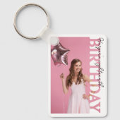 18th Birthday Photo college Party キーホルダー (正面)