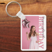 18th Birthday Photo college Party キーホルダー (正面)