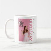 18th Birthday Photo college Party  コーヒーマグカップ (左)