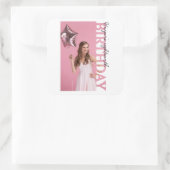 18th Birthday Photo college Party favor スクエアシール (バッグ)