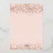 18th birthday rose gold balloons invitation 箔招待状 (裏面)