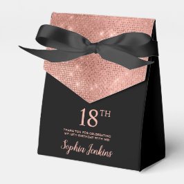 18th Birthday Rose Gold Thank You Favor Box フェイバーボックス