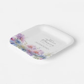 18th Birthday September Birth Flower ペーパープレート (傾斜あり)