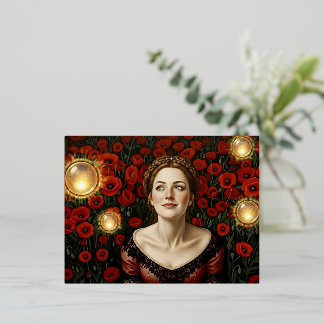 18th Century Light Orb - 箔シーズンポストカード