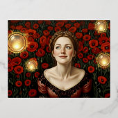 18th Century Light Orb - 箔シーズンポストカード (正面)