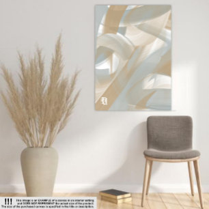 18x24インチSandy Tornado Trend抽象芸術アートベージュ キャンバスプリント