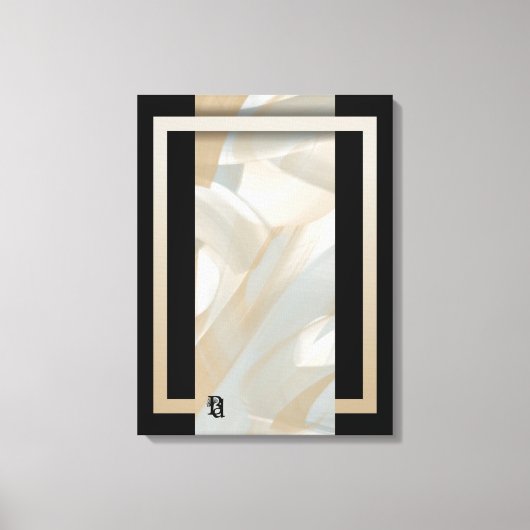 18x24インチSandy Tornado Trend抽象芸術アートベージュ キャンバスプリント (正面)