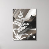 18x24"テラの優しいささやき 抽象的なブラウンの花 キャンバスプリント (正面)