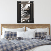 18x24"Terra’s Tender Whisper Abstract Brown Flower キャンバスプリント (インサイチュ (寝室))