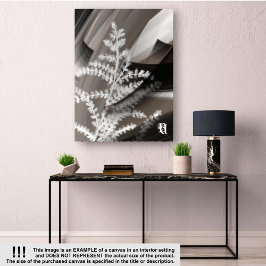 18x24"Terra’s Tender Whisper Abstract Brown Flower キャンバスプリント