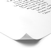 19テーブル席の座席表を見つける ポスター (角)