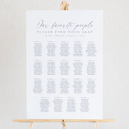 19テーブル私たちお気に入りのの人の座席表 ポスター