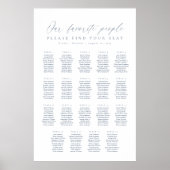 19テーブル私たちお気に入りのの人の座席表 ポスター (正面)