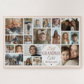 19フォトコラージュ最高のおばあちゃん今まで ジグソーパズル (横)