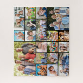 19フォトパーソナライズされたコラージュカスタムカラー ジグソーパズル (縦)