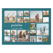 19モダンパーソナライズされた枚コラージュ テーブルクロス (正面(横))