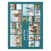 19モダンパーソナライズされた枚コラージュ テーブルクロス (正面)