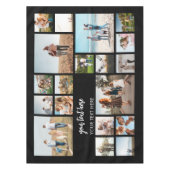 19モダンパーソナライズされた枚コラージュ テーブルクロス (正面)