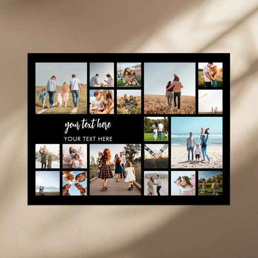 19モダンパーソナライズされた枚コラージュ ポスター