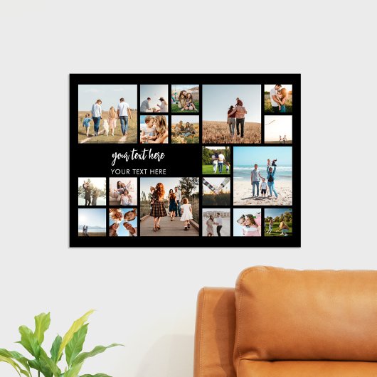 19モダンパーソナライズされた枚コラージュ ポスター