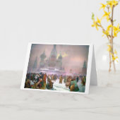 #19ロシアのセルビア人社会の廃止ミュシャ カード (黄色い花)