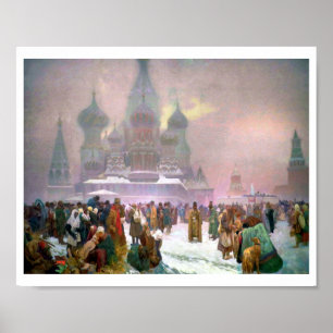 #19ロシアのセルビア人社会の廃止ミュシャ ポスター