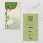 19世紀で日本のな鳥 名刺 (正面/裏面)