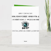 19世紀な博物学者の刺激を受けたなクリスマス シーズンカード (裏面)