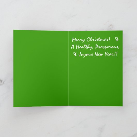 19世紀な博物学者の刺激を受けたなクリスマス シーズンカード (内部)